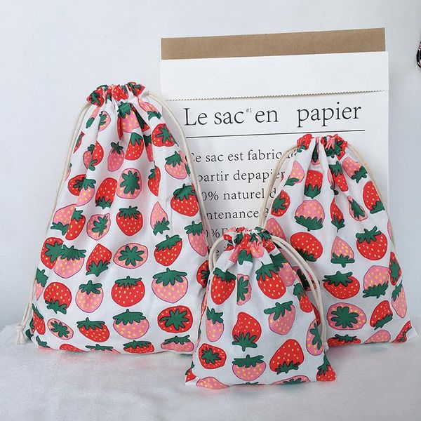 

gift wrap fruit design cotton jute bag multi size aroma pouch shoes orgnizer jewelry toys organizer can customized