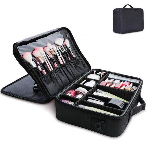 

cosmetic bags & cases makeup case waterproof travel hand bag on wheels female manicure cosmetology cosmetics storage organizer boxes for tra