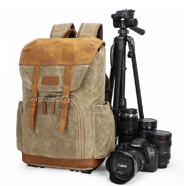 

backpack camera cross-country waterproof canvas bag for canon eos lens outdoor slr liner shoulder