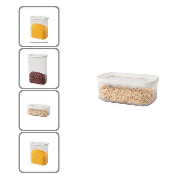 

storage bottles & jars plastic food tank not easy deformed wide application attractive opening multi-use