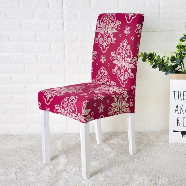 

chair covers spandex elastic printing dining slipcover modern removable anti-dirty kitchen seat case stretch cover for banquet