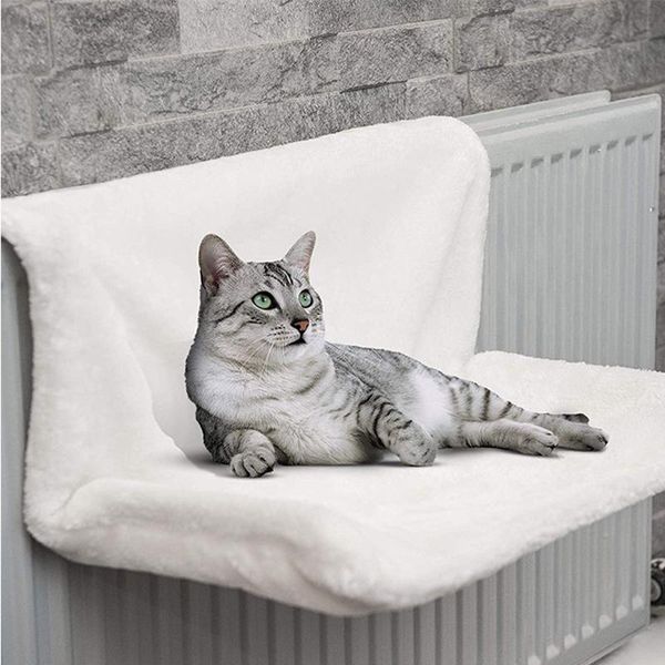 

warm cat hanging hammack radiator bed soft fleece durable metal iron pet cradlehammocks kitten smallpets sleeping beds & furniture