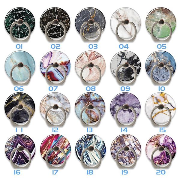 

universal marble stone cell phone ring holder cellphone finger stand 360 degree rotation
