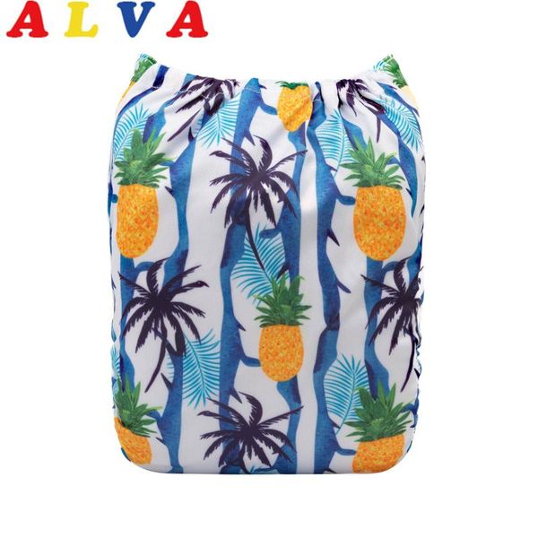 

cloth diapers alvababy reusable nappy positioned baby with 1pc microfiber insert