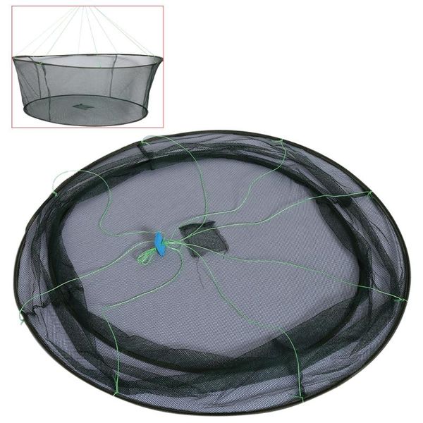 

portable folding fishing fish cast shrimp crawfish catcher open gear w0yb accessories