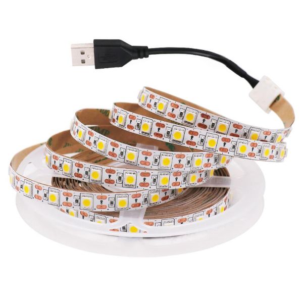 

strips usb led strip dc5v smd 60leds/m flexible ribbon tape rope lamps super bright under cabinet kitchen tv backlight diy lighting