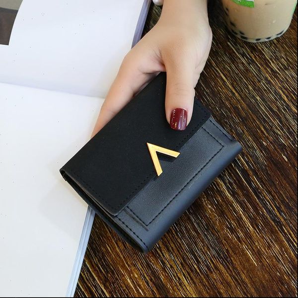 

women purse vintage small short leather wallet brand mini female fashion wallets and credit card holder carteras, Red;black