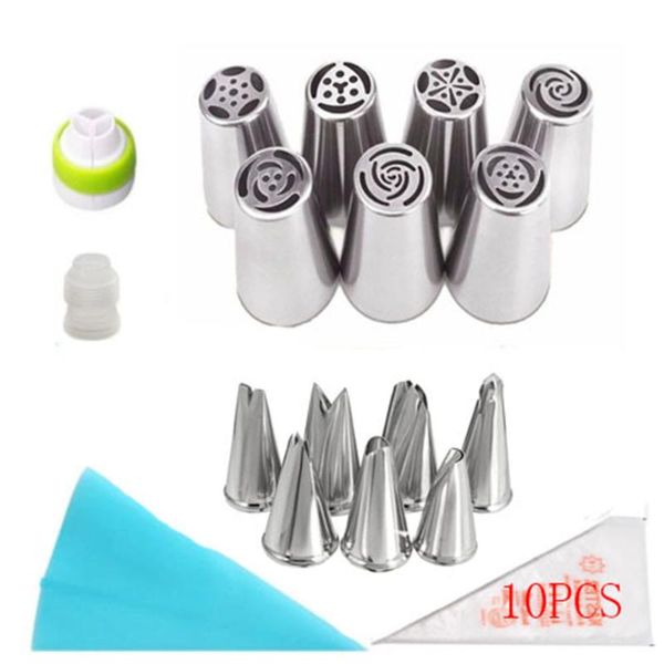 

baking & pastry tools 27pc/set christmas nozzles for cream confectionery nozzle tulip leafs russian piping tip cake icing