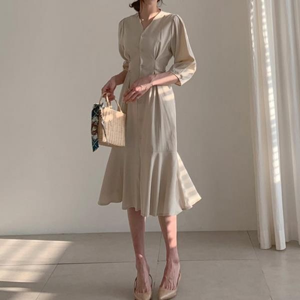 

bandage dress women 2021 autumn summer vestidos elegant office lady party korean style slim waist ae879 casual dresses, Black;gray