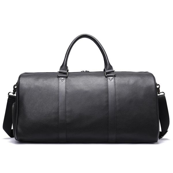 

duffel bags leather travel bag extra large capacity luggage messenger men's