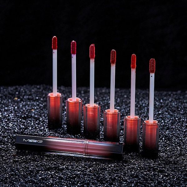 

lip gloss myg high-end matte red waterproof velvet orange lips makeup