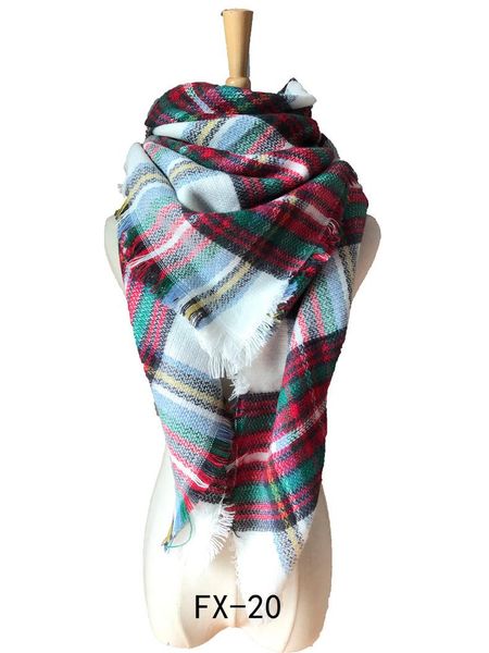 

scarves all-match four seasons large size square scarf shawl solid color whtie, Blue;gray