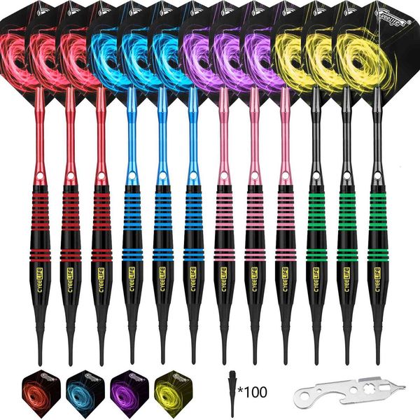 

darts cyeelife 3 sets starting from 12 pieces of pure copper, 4-color aluminum rod + 100 dart tips gift box set