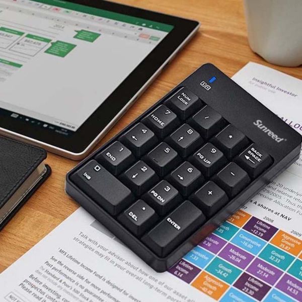 

keyboard mouse combos 2.4ghz 18 keys wireless numeric keypad number optical combo set