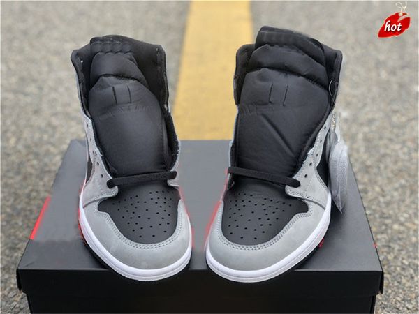 

release authentic 1 shadow 2.0 men outdoor shoes 555088-035 black light smoke grey white sports sneakers with original