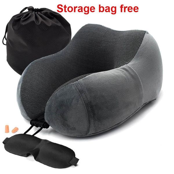 

pillow u-shape travel for airplane office memory foam neck accessories comfortable pillows sleep home textile