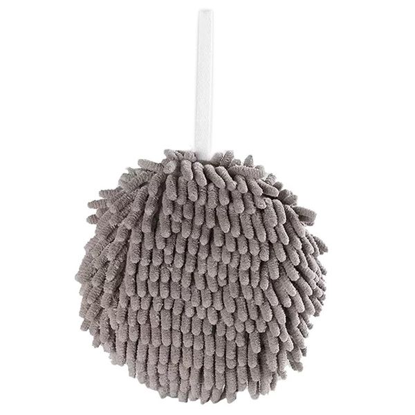 

towel creative cute household chenille hand-wiping ball hangable kitchen toilet water absorbent
