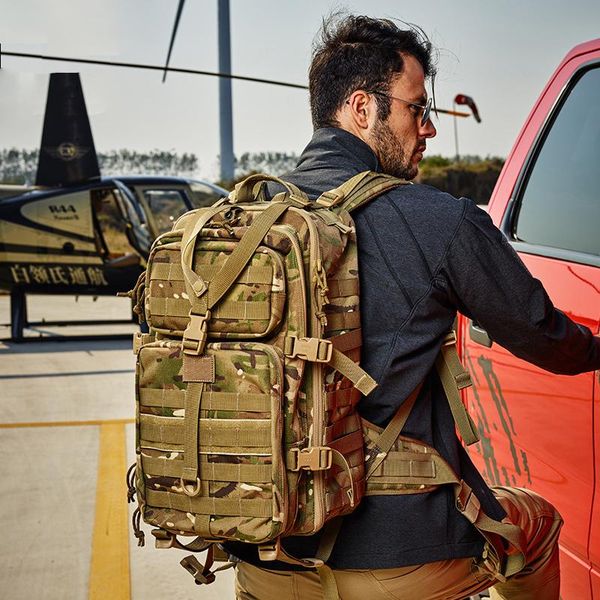 

outdoor bags camo 3p military bag men tactical backpack molle army bug out waterproof camping hunting trekking hiking
