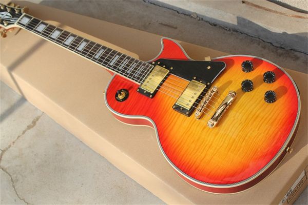 

jacey guitar oem guitar store brand vintage flame electric guitar