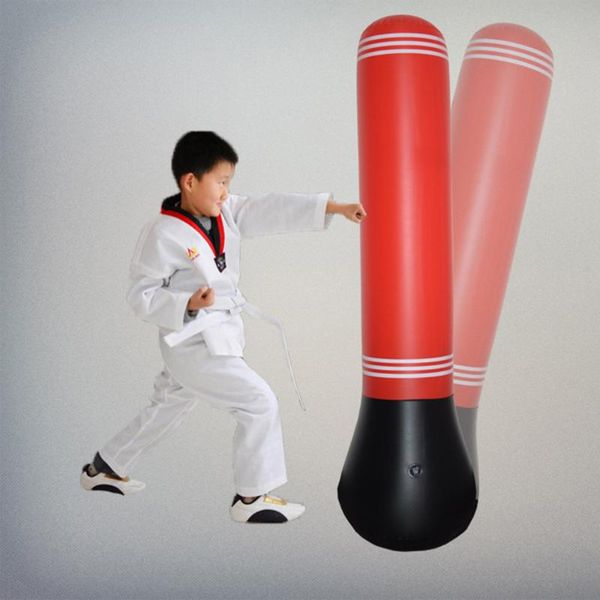 

sand bag fitness punching tower 160cm/5.2ft inflatable tanding kicking de-stress boxing target for kids