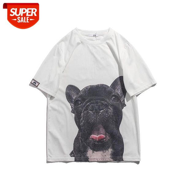 

japanese dog pattern animal short sleeve tees men and women origianl o neck loose cotton summer tshirts oversize casual t-shirt #rz5h, White;black