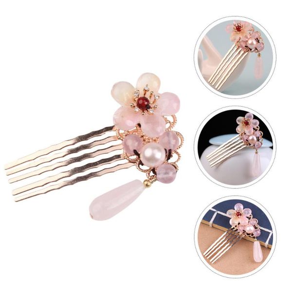 

hair brushes 1pc vintage comb elegant metal insert headwear for party banquet, Silver