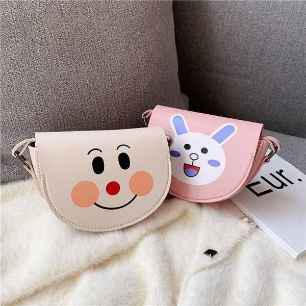 

children's diagonal bag student cute cartoon coin purse, Black