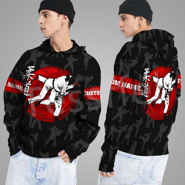 Felpe con cappuccio da uomo Felpe Sport Arti marziali Jujitsu Judo Tuta Harajuku 3DPrint Uomo/Donna Unisex Casual Divertente Autunno 12