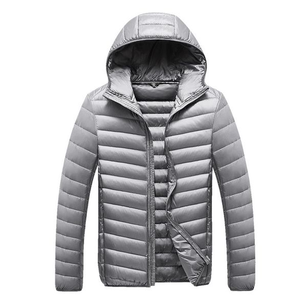 

2020 autumn and winter hooded light down jacket for men, Black