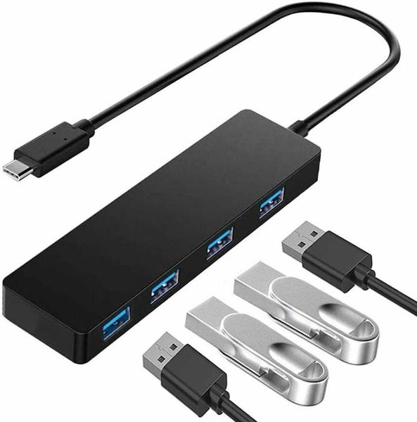 

hubs 4-port usb 2.0/3.0 multi hub, ultra-slim data extended cable for surface#50