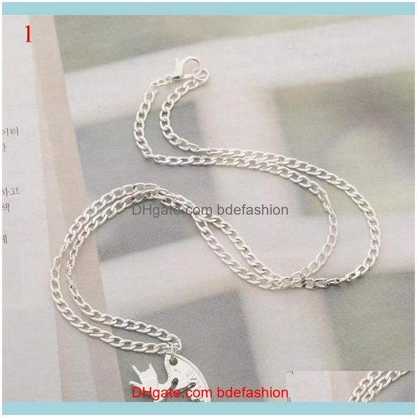 

chains necklaces & jewelryrock band pendant necklace pendants for men and women fans friends christmas gift sier color chain drop drop deliv, Silver
