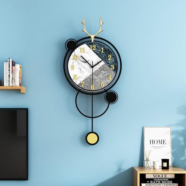 

wall clocks modern design clock pendulum luxury living room nordic large simple creative abstract home decoration da60wc