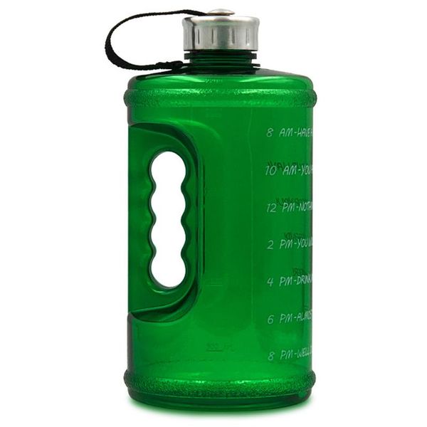 

water bottle 2.2l large capacity sports gym kettle outdoor camping picnic portable green