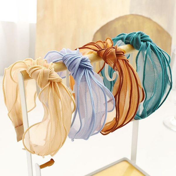 

hair accessories lovely cute summer organza knot hairband headband adult