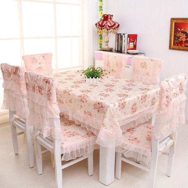 

table cloth lace cloth, pastoral style chair cushion, cover, cushion sets