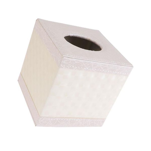 

tissue boxes & napkins leather box square white roll paper holder napkin case for home car restaurant