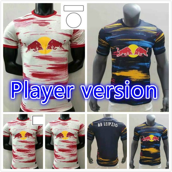 

player version 21 22 soccer jerseys sabitzer sÃ¸rloth camiseta hee-chan maillot upamecano forsberg poulsen olmo orbÃ¡n 2021 2022 football shir, Black;yellow