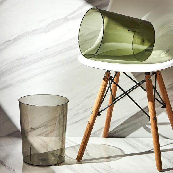 

waste bins desktrash can toilet small kitchen bedroom plastic transparent storage basket garbage bucket cleaning ag50lj