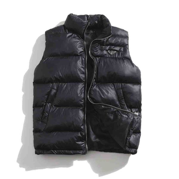 

designer vests mens women sleeveless jacket cotton padded mens down vest winter casual coats male waistcoat luxury, Black;white