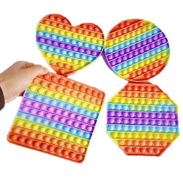 

20cm big size push bubble fidget toys autism needs squishy stress reliever toys kid anti-stress fidget squeeze board dhl
