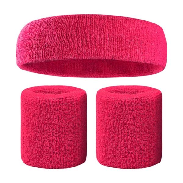 

sports headbands and wristbands women men gym workout fitness yoga sweatbands y4ub wrist support, Black;red