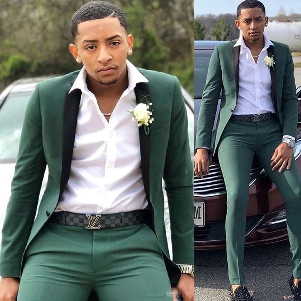 

men's suits & blazers handsome men slim fit two pieces groomsmen wedding tuxedos for peaked one button lapel formal prom suit(jacket+pa, White;black