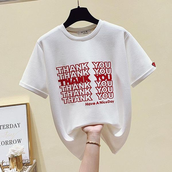 

women's t-shirt bethquenoy cotton femme oversied woman tshirts summer women tee shirt clothes 2021plus size poleras mujer camisetas, White