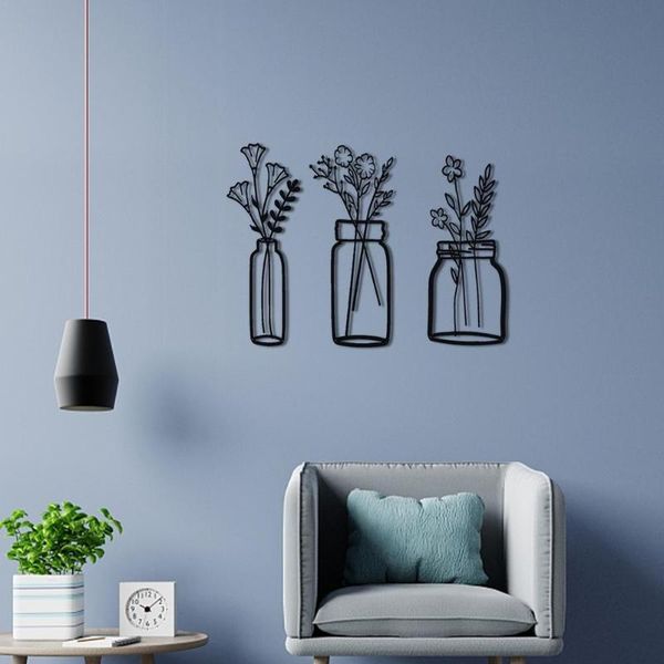 

vases flowers design wall plaque for geometric plants shelving metal plant holder living office decor hanging ornament