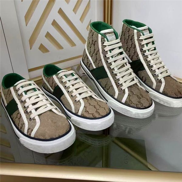 

low cut designers casual platform shoes men women fashion calfskin sneakers increasing vintage suede leather trainers with box dustbag, Black