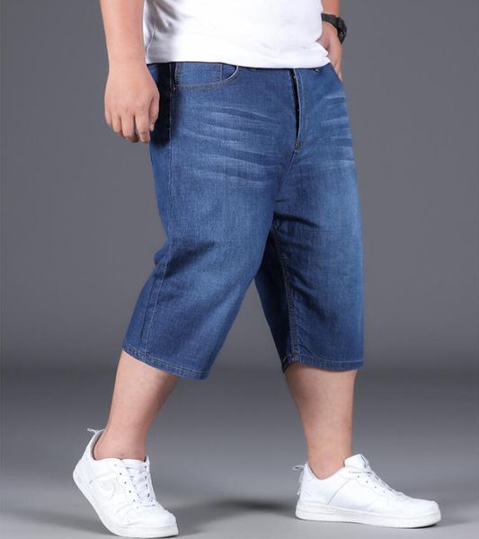 

wholesale-summer style hip hop baggy loose pants for men jeans shorts mens denim short pant trousers plus size 30-50, Black;brown