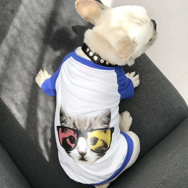 

the dog clothes summer thin odel teddy t-shirt small dog cat print pet clothing