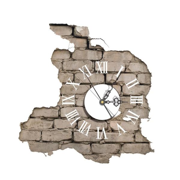 

office wall decor art bedroom stylish pvc home modern diy living room 3d clock sticker clocks