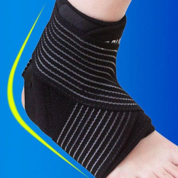 

ankle support compression breathable football climbing sport brace pad sports safety hx02, Blue;black