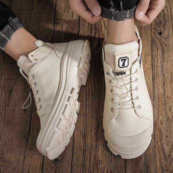 

boots leisure dress home spring sneakers para shoe on informales 2021 sapato sapatos de boty casuales men breathable work shoes, Black